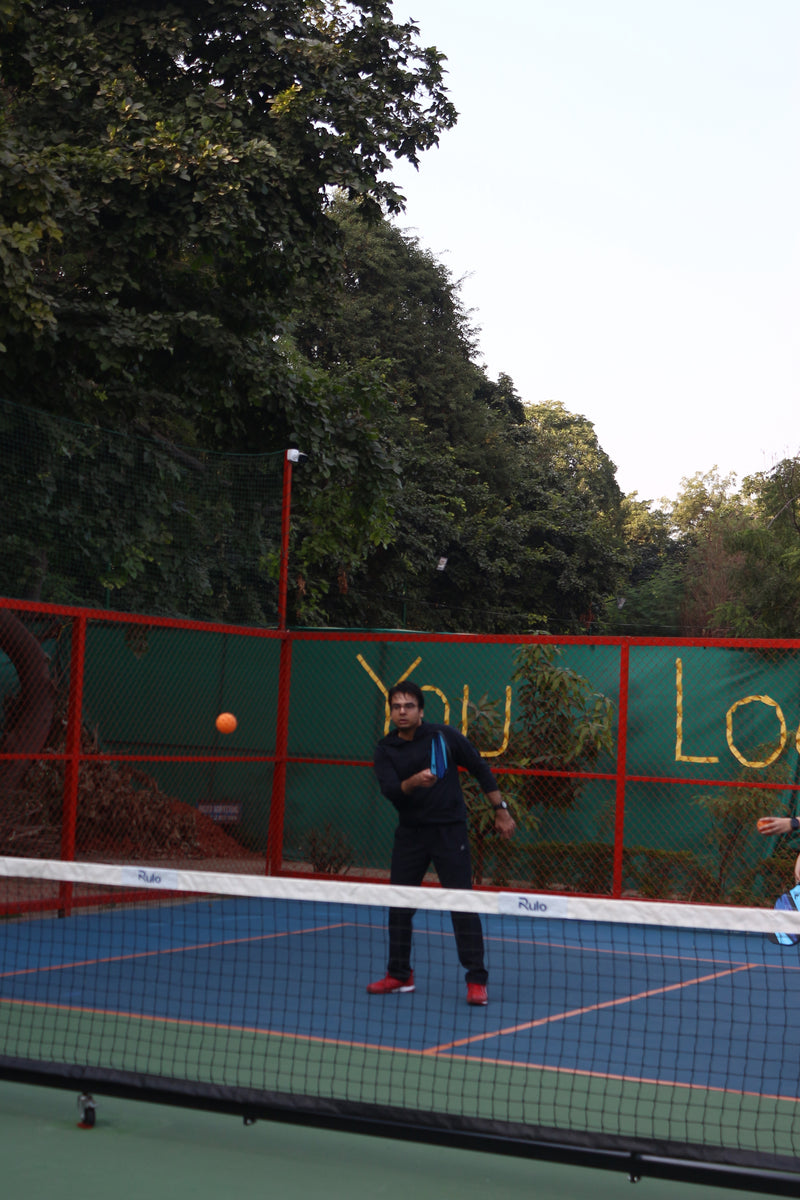 Learning Pickleball at Adult Pickleball Clinic in Panchsila Club Panchsheel Park