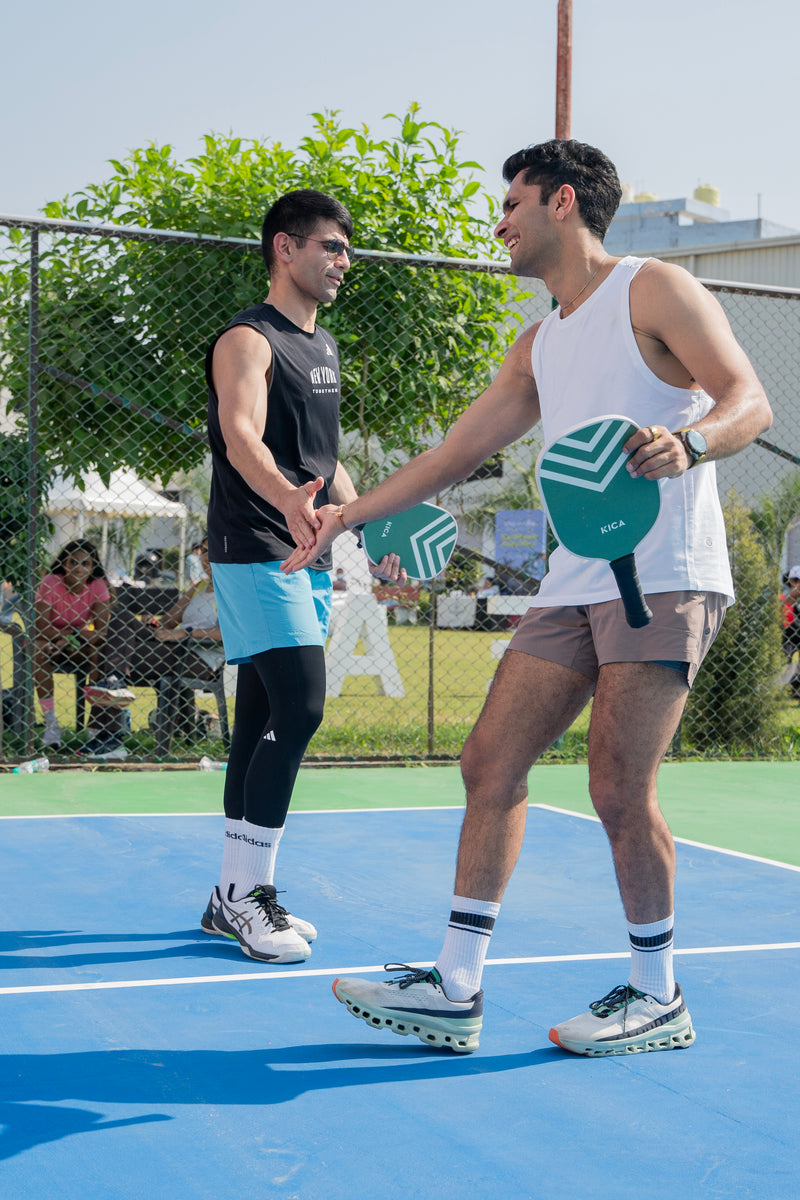 People celebrating wins at The Ultimate Pickleball Mixer