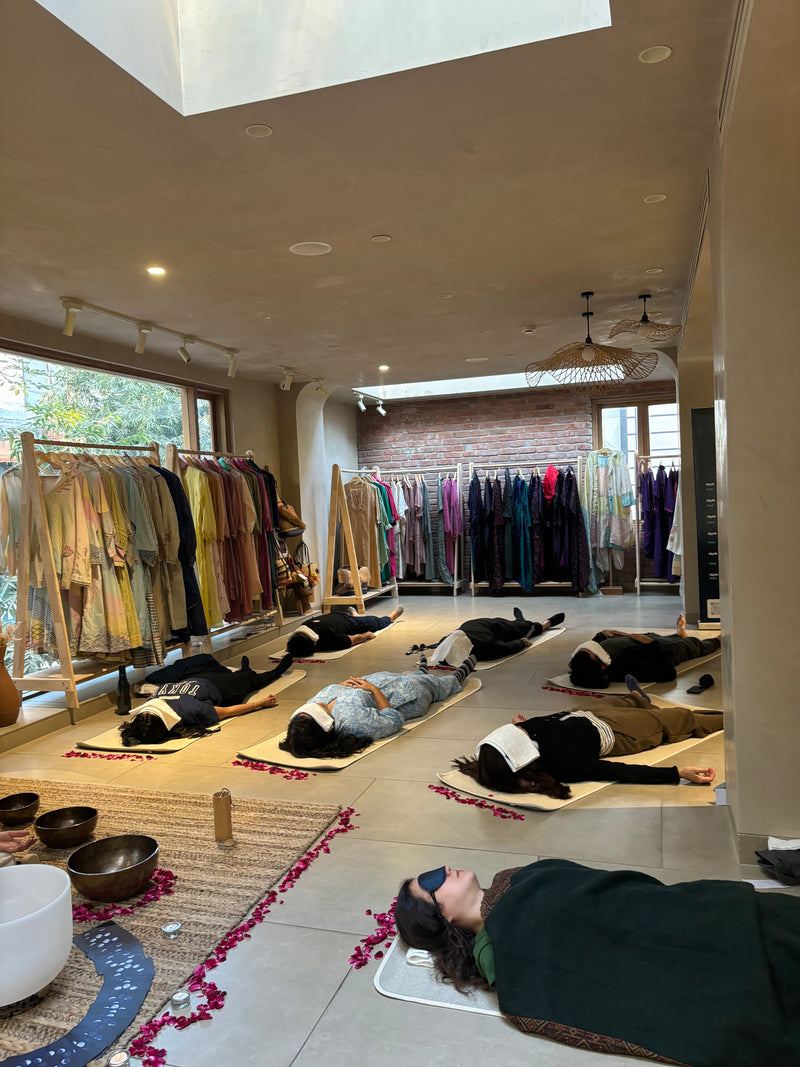 People immersed in Sound Healing