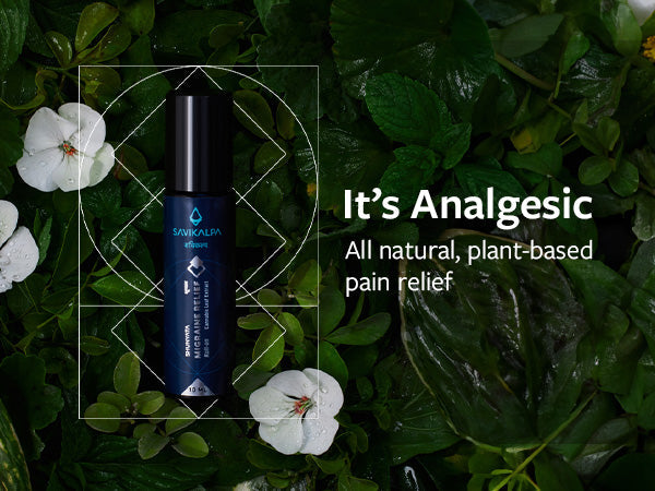 All-natural plant-based analgesic pain relief with Shunyata Migraine Relief Roll-On