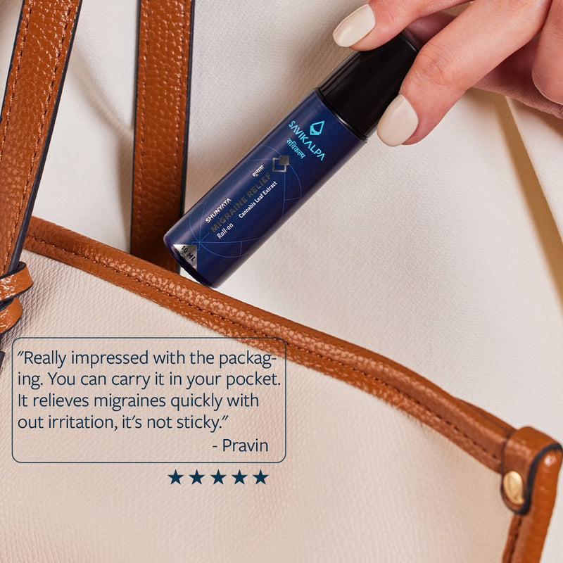 Shunyata Migraine Relief Roll-On with customer review: Relieves migraines quickly without irritation